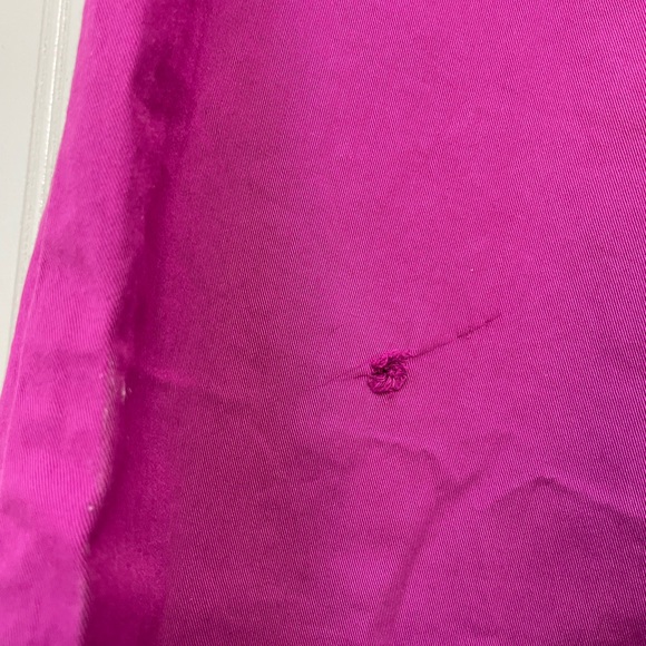 Veronica Beard Belisa Tie-Waist Wide-Leg Cargo Pant Bright Magenta Pink Size 30 - Picture 8 of 8